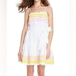 Lisa Marie Fernandez x Target Ruffle-Hem Tiered Ric Rac Dress - Size Medium